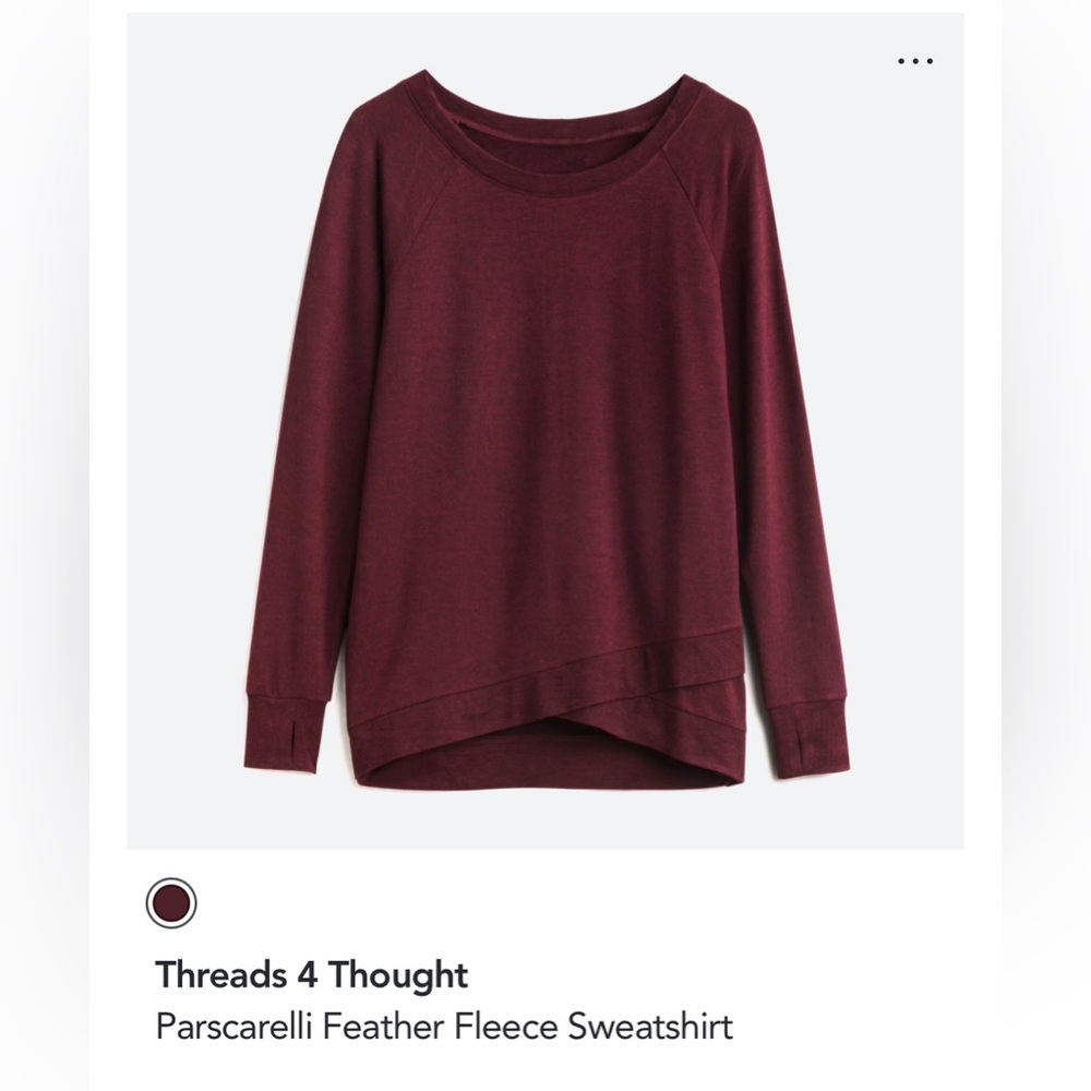 Burgundy long sleeves size large